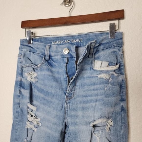 American Eagle Next Level Stretch Curvy High-Waisted Jeggings Crop Size 6 Short - Picture 7 of 8